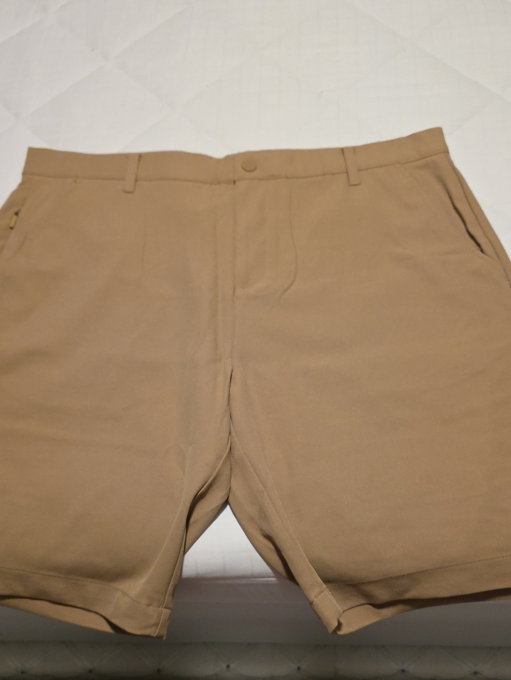 Kirkland Signature Men's Khaki Flat Front Shorts